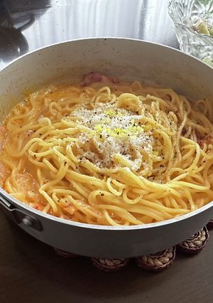 レモンクリームパスタ（水戻し版）-レシピのメイン写真