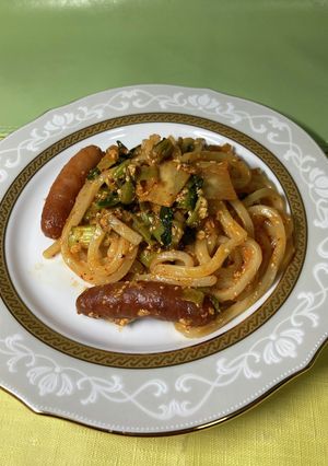キムチ焼きうどん-レシピのメイン写真