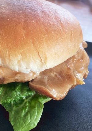 ひとりランチ☆ビッグ照焼きチキンバーガー-レシピのメイン写真