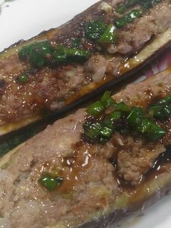 ナスの肉詰め★動画あり★-レシピのメイン写真