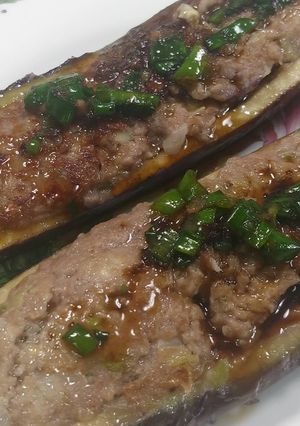 ナスの肉詰め★動画あり★-レシピのメイン写真