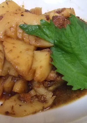 タケノコとサンマ缶の煮物-レシピのメイン写真