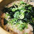 鍋の〆●十六穀米の海苔玉ネギ雑炊
