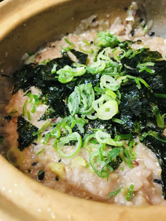 鍋の〆●十六穀米の海苔玉ネギ雑炊-レシピのメイン写真