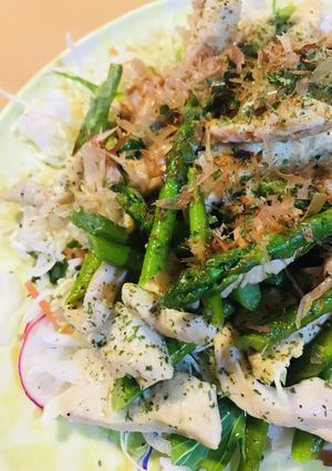 マヨ系推奨◎アスパラ＆チキンのサッと炒め-レシピのメイン写真