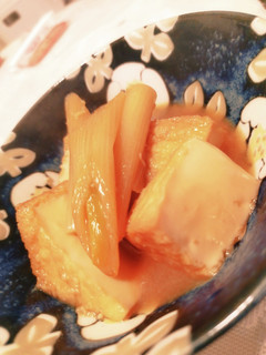 厚揚げと白ネギの田舎煮-レシピのメイン写真
