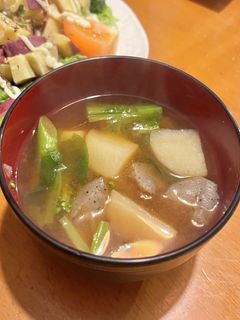 簡単!『 ピリッと菜の花みそ汁』-レシピのメイン写真