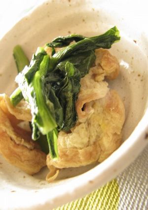車麩と小松菜の炒め物-レシピのメイン写真