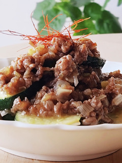 ねぎたっぷり☆ズッキーニそぼろ煮☆メイン-レシピのメイン写真