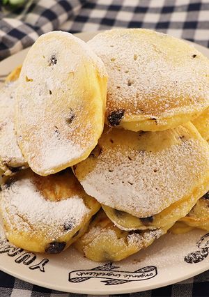 ふわもち♡豆腐でチョコチップパンケーキ-レシピのメイン写真