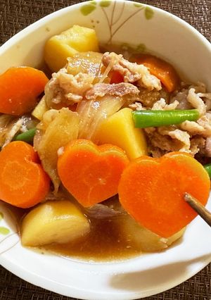 煮崩れしない！無くならない！型抜き野菜♡-レシピのメイン写真