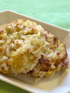 【離乳食】12か月~ きゃべつ納豆お焼き-レシピのメイン写真