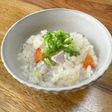 喜晴の白だしで♪参鶏湯風アジアン粥