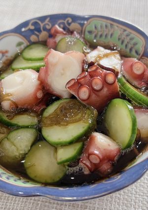 さっぱり簡単に！たこときゅうりともずく酢-レシピのメイン写真