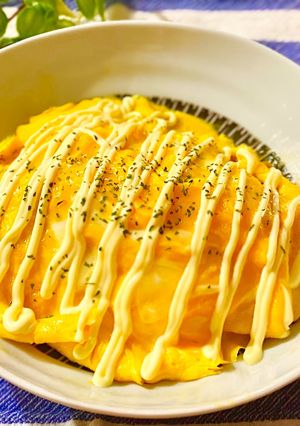 ありそうでなかった☆マヨがけオムライス-レシピのメイン写真