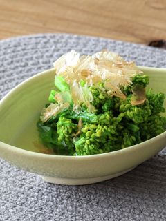 ほたてだしで仕上げる 菜の花の煮浸し-レシピのメイン写真