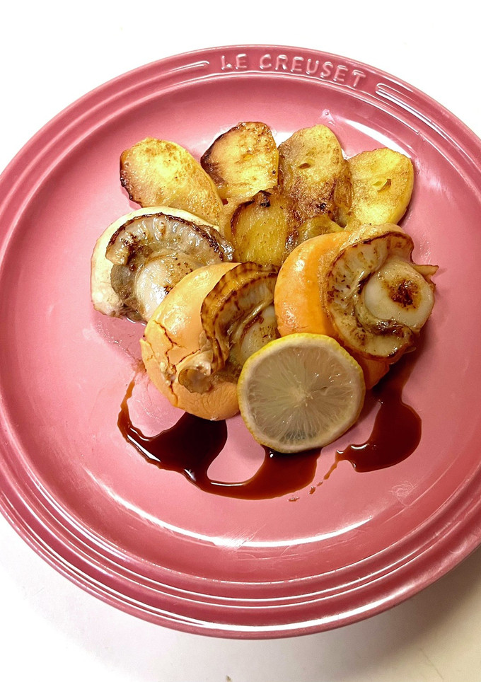 焼きりんごとホタテのバター焼き-レシピのメイン写真