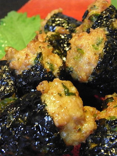 木の芽入りつくねの磯部揚げ-レシピのメイン写真