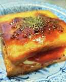 甘辛マスタードソースでチーズin厚揚げ☆