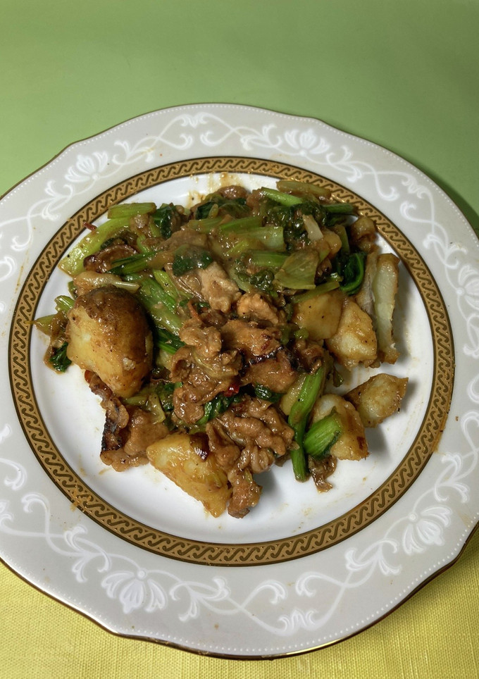 味噌と酒麹で食べる小松菜の豚肉炒め-レシピのメイン写真