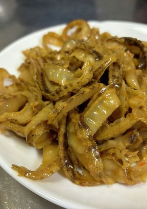 ホタテの貝ひも ピリ辛醤油バター炒め-レシピのメイン写真