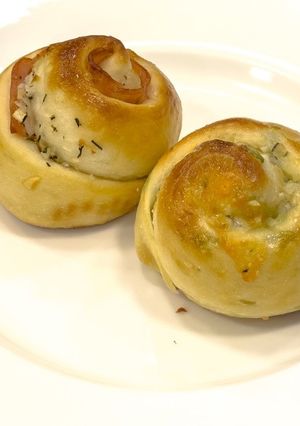 エシャレットのくるくるパン2種-レシピのメイン写真