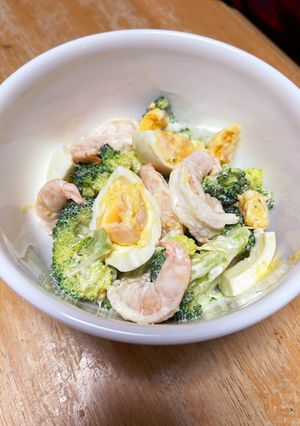 海老とブロッコリーと卵のサラダ おゆみ風-レシピのメイン写真