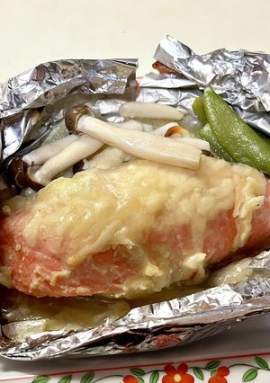 鮭と味噌とチーズのホイル焼き-レシピのメイン写真