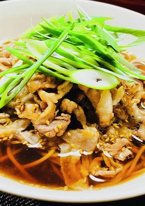 ん〜出汁が美味い！肉蕎麦-レシピのメイン写真