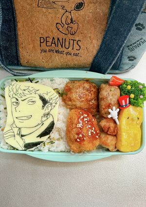 毎日高校男子弁当 ぶっちぎり キャラ弁-レシピのメイン写真