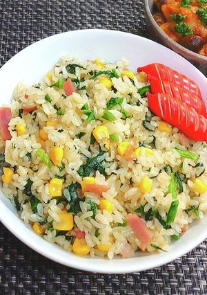 炊飯器で混ぜるだけ♪春色ポパイライス-レシピのメイン写真