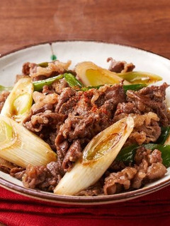 ねぎと牛肉のすき煮-レシピのメイン写真