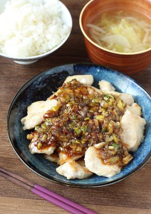 節約★鶏むね肉の焦がしネギダレ掛け-レシピのメイン写真