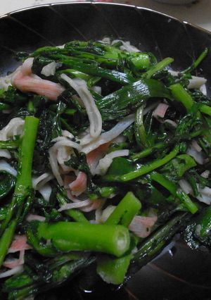 しょうが香る♪青菜炒め-レシピのメイン写真