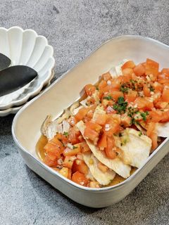蒸し鶏とトマトのバルサミコサラダ-レシピのメイン写真
