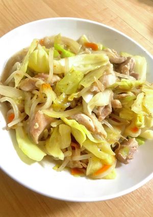 袋野菜とレトルト中華丼で時短！中華炒め-レシピのメイン写真