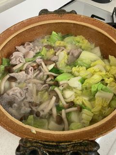 キャベツと豚バラの旨塩鍋-レシピのメイン写真