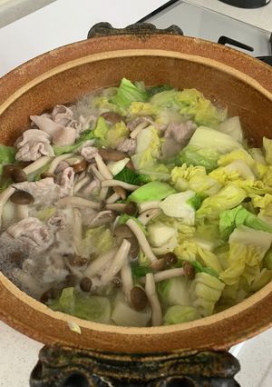 キャベツと豚バラの旨塩鍋-レシピのメイン写真