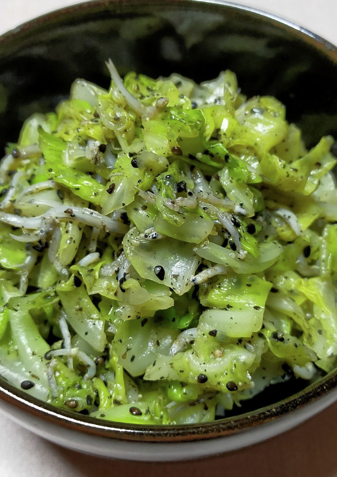 キャベツとしらすのごま和え-レシピのメイン写真