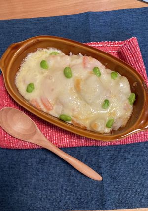 クリームシチューリメイク♪ドリア-レシピのメイン写真