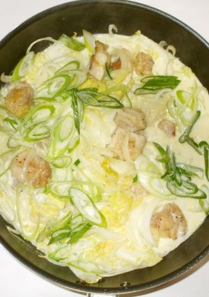鶏肉白菜の豆乳煮♪胸のつかえに簡単薬膳-レシピのメイン写真