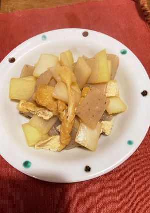 大根の皮とこんにゃくの旨煮-レシピのメイン写真