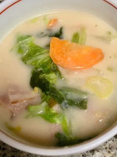 風邪予防に☆生姜味噌汁 (甘糀酒入り)-レシピのメイン写真