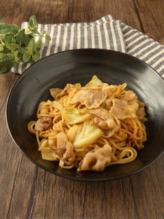豚肉とキャベツのカレーオイスター焼きそば-レシピのメイン写真