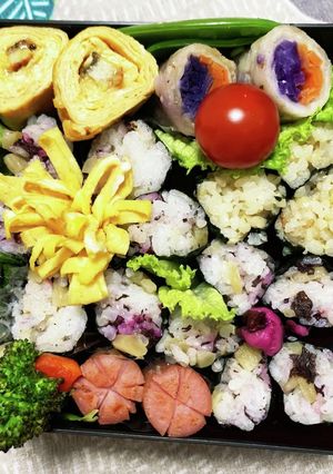 3/23ﾖｯﾁｬﾝ☆ 春のお花弁当-レシピのメイン写真
