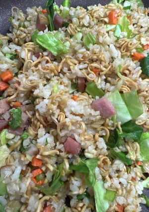 簡単！チキンラーメンでそばメシ-レシピのメイン写真