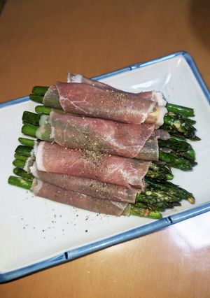 簡単、おつまみアスパラの生ハム巻き!-レシピのメイン写真