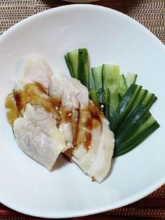 ☆☆☆「蒸し鶏」超簡単・熱湯に入れるだけ-レシピのメイン写真