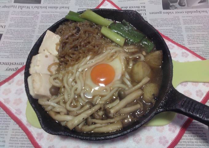 フライパンですき焼きうどん コレクション