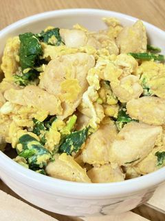 ささみとほうれん草の胡麻炒め-レシピのメイン写真